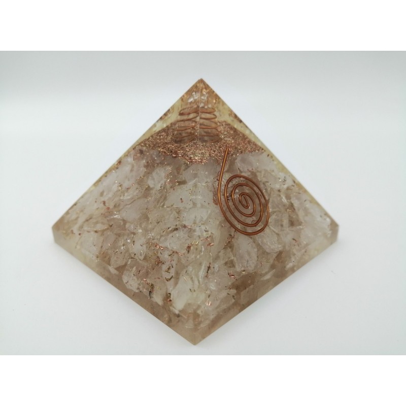 0480CK084 2  PIRAMIDE ORGONICA DI QUARZO