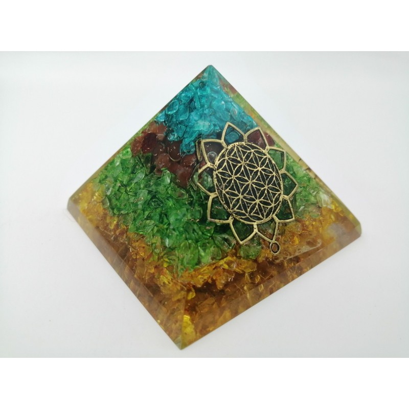 0481CK084 1  PIRAMIDE  MIX CHAKRA FIORI DI LOTO