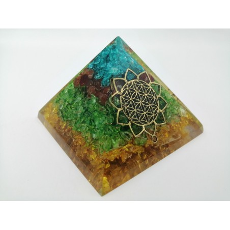 0481CK084 1  PIRAMIDE  MIX CHAKRA FIORI DI LOTO