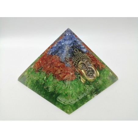 0481CK084 3  PIRAMIDE  MIX CHAKRA BUDDHA