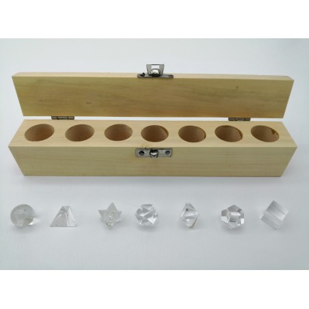 0485CK084  3  BOX IN LEGNO RETT.FORME CRISTAL