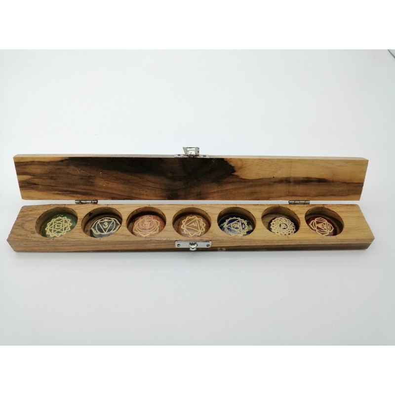 0485CK084  7  BOX IN LEGNO RETT.MIX DISCO CHAKRA