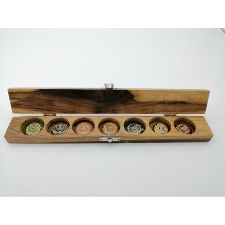 0485CK084  7  BOX IN LEGNO RETT.MIX DISCO CHAKRA