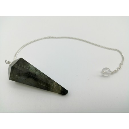 0499CK084 12  PENDULUM  CHAKRA LABRADORITE