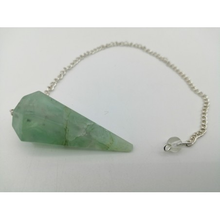 0499CK084 16  PENDULUM  CHAKRA FLUORITE VERDE