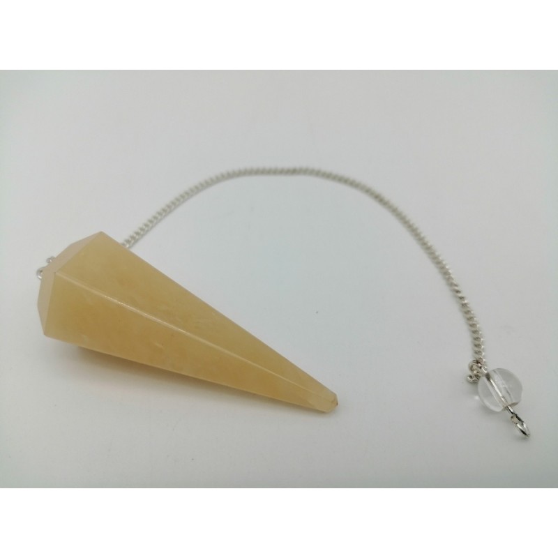 0499CK084 3  PENDULUM  CHAKRA QUARZO GOLDEN