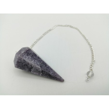 0499CK084 7  PENDULUM  CHAKRA LEPIDOLITE
