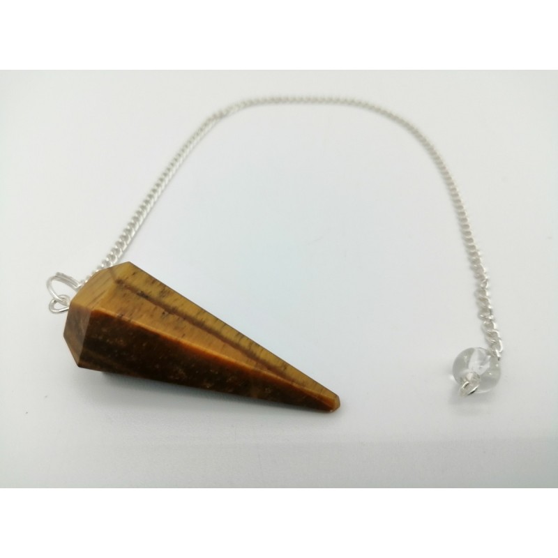 0499CK084 9  PENDULUM  CHAKRA OCCHIO DI TIGRE