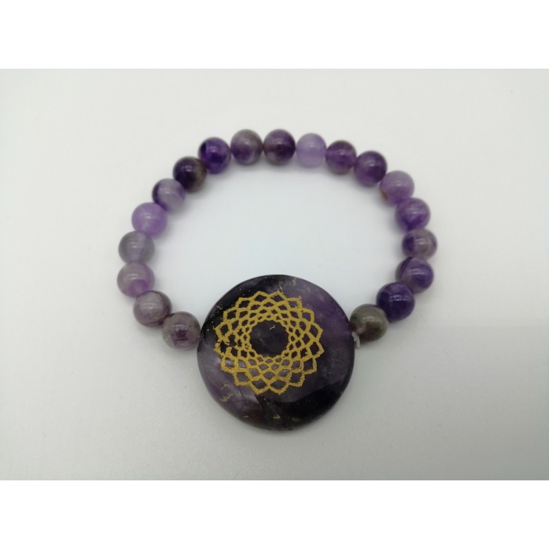 0500CK084 4  BRACCIALE CHAKRA AMETISTA