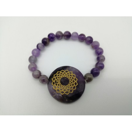 0500CK084 4  BRACCIALE CHAKRA AMETISTA