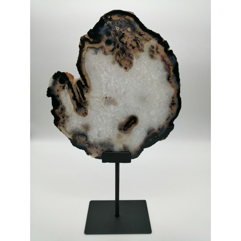 0534AT016 1  FETTA AGATA NATURALE BASE FERRO