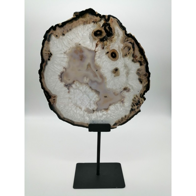 0534AT016 2  FETTA AGATA NATURALE BASE FERRO