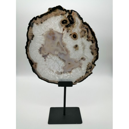 0534AT016 2  FETTA AGATA NATURALE BASE FERRO