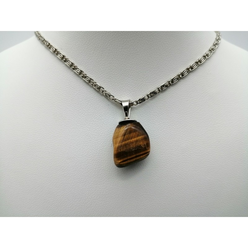 0561CR016 22  CIONDOLO PICCOLO OCCHIO DI TIGRE