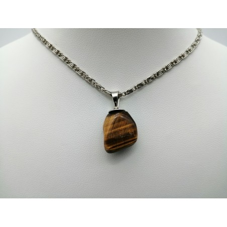 0561CR016 22  CIONDOLO PICCOLO OCCHIO DI TIGRE