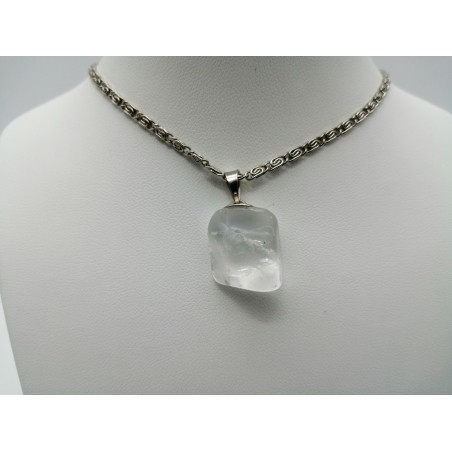 0561QB016 11  CIONDOLO PICCOLO QUARZO BIANCO