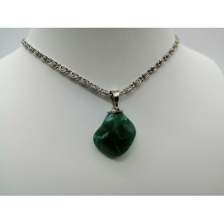 0561QV016 4  CIONDOLO PICCOLO QUARZO VERDE