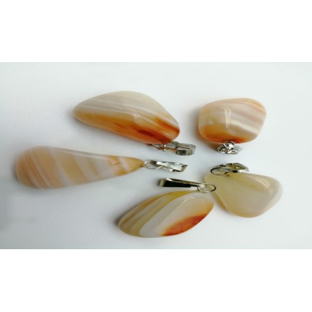 0562AP016 21  CIONDOLO MEDIO AGATA ARANCIO