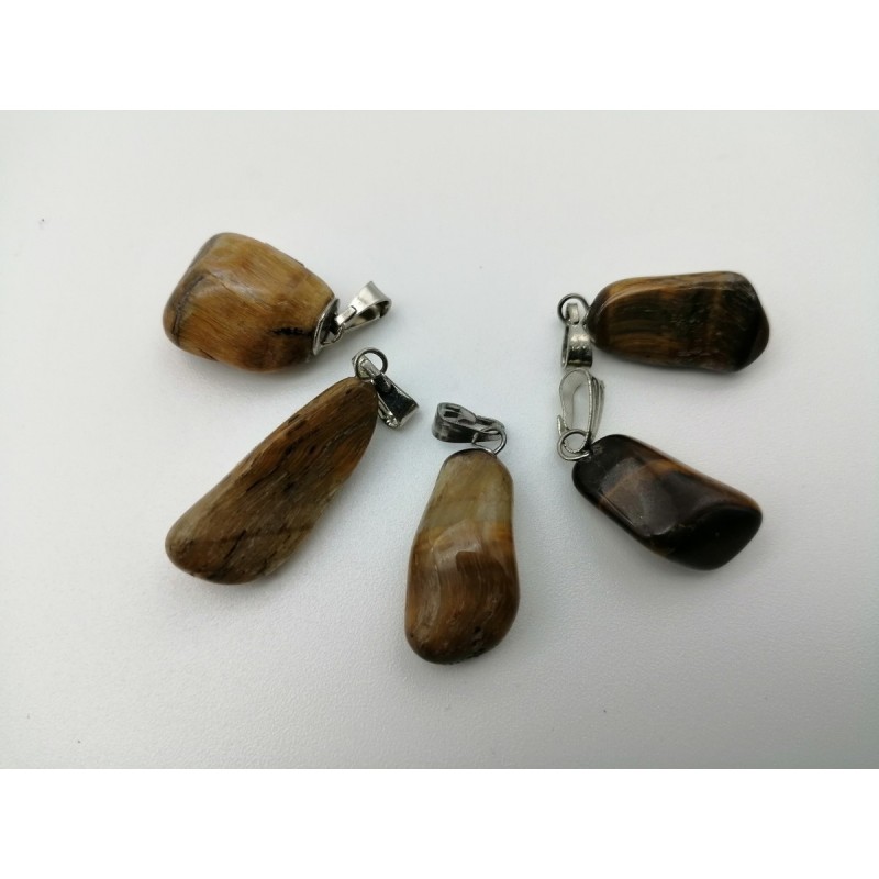 0562CR016 9  CIONDOLO MEDIO OCCHIO DI TIGRE