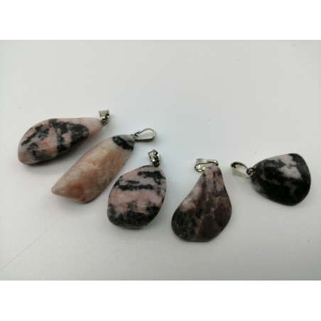 0562DZ016 1  CIONDOLO MEDIO DIASPRO ZEBRA