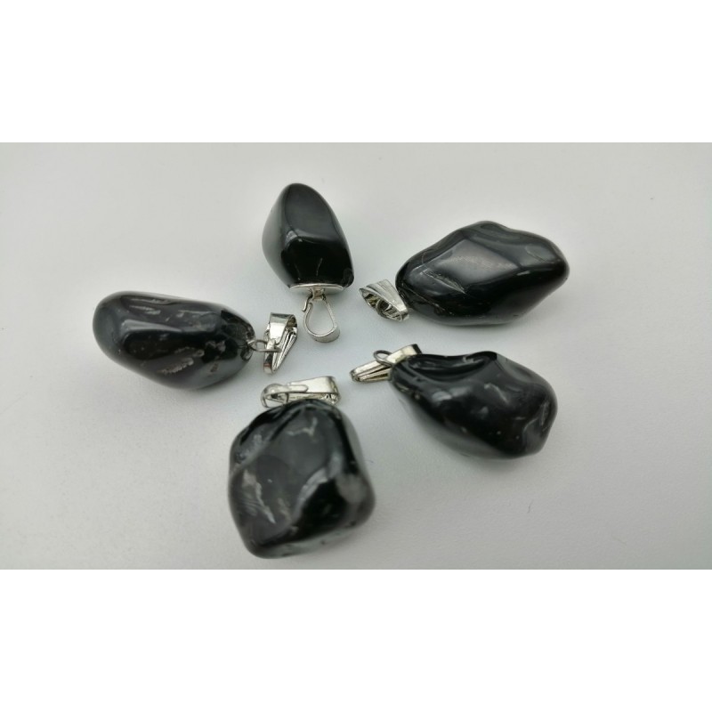 0562ON016 25  CIONDOLO MEDIO ONICE NERO