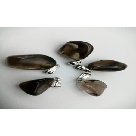 0562QF016 22  CIONDOLO MEDIO QUARZO FUME'