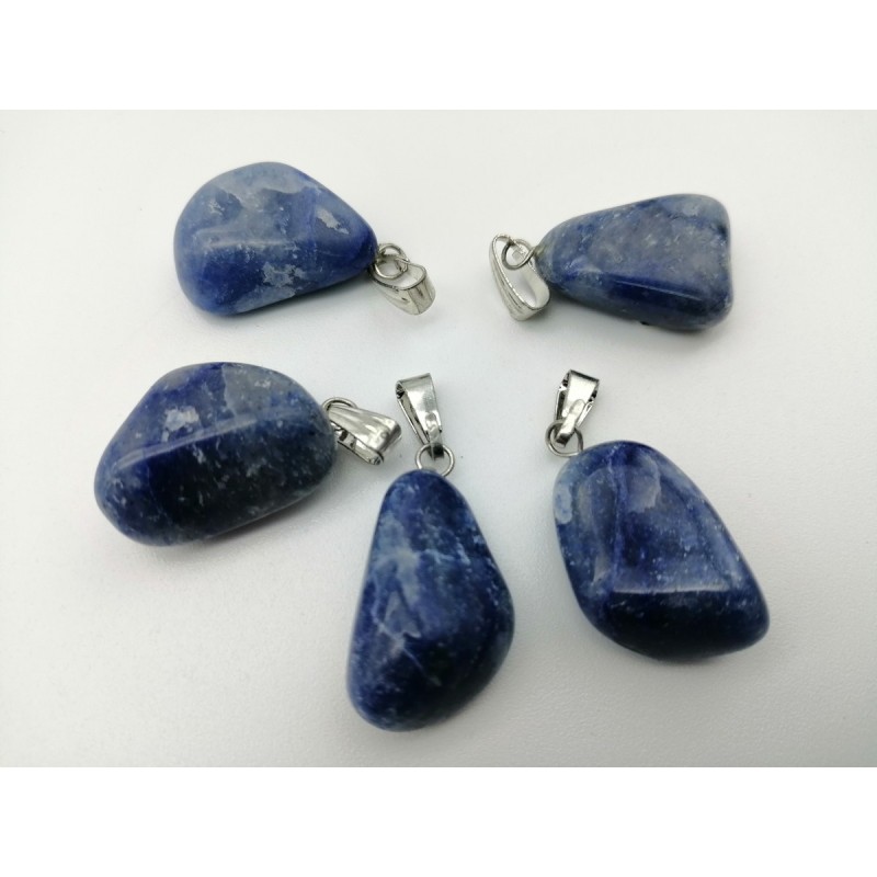 0562QU016 17  CIONDOLO MEDIO QUARZO BLU