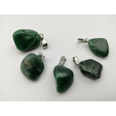 0562QV016 2  CIONDOLO MEDIO QUARZO VERDE