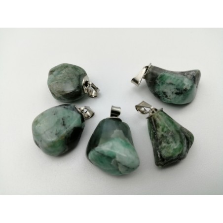 0562SM016 4  CIONDOLO MEDIO SMERALDO