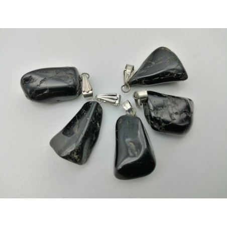 0562TN016 10  CIONDOLO MEDIO TORMALINA NERA