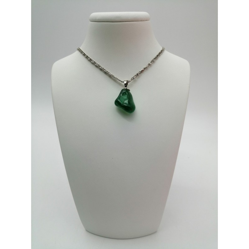 0563AD016 6  CIONDOLO GRANDE AGATA VERDE