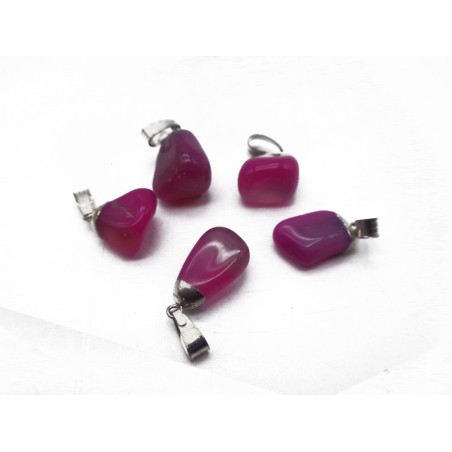 0563AS016 17  CIONDOLO GRANDE AGATA ROSA