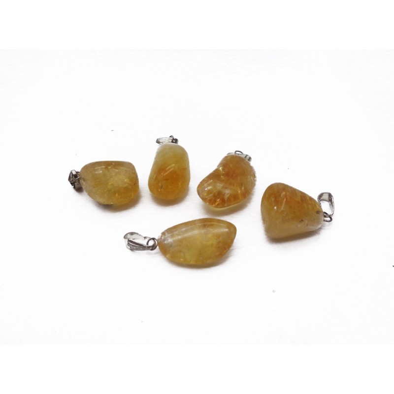 0563CN016 40  CIONDOLO GRANDE CITRINO