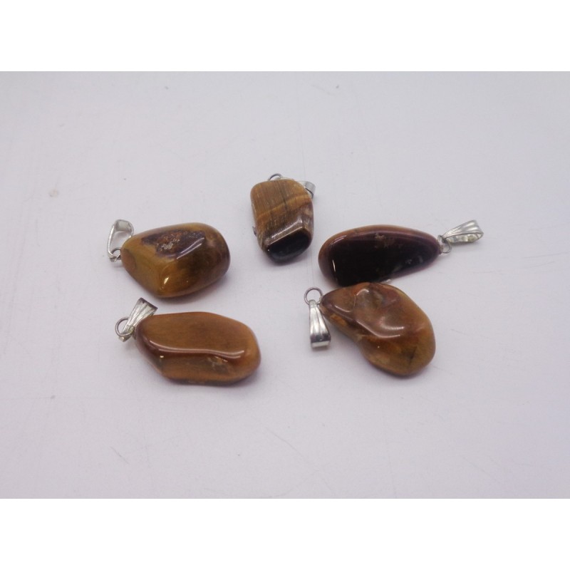 0563CR016 37  CIONDOLO GRANDE OCCHIO DI TIGRE