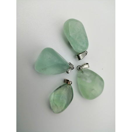 0563FL016 18  CIONDOLO GRANDE FLUORITE