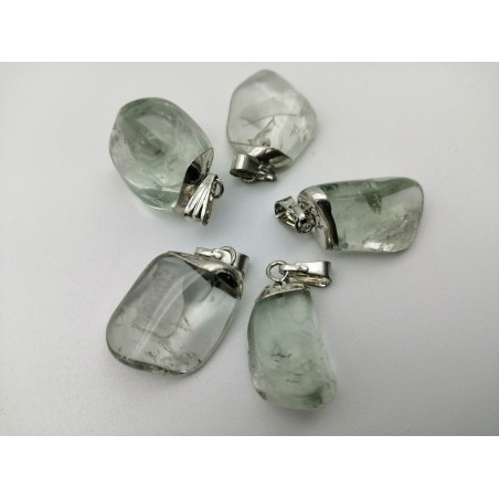 0563PS016 41  CIONDOLO GRANDE PRASIOLITE