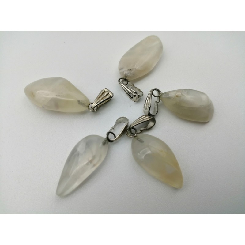 0563PU016 43  CIONDOLO GRANDE PIETRA DI LUNA