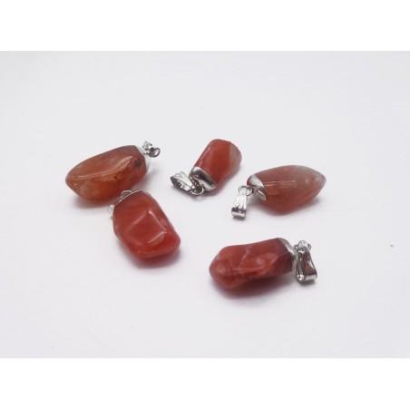 0563QS016 15  CIONDOLO GRANDE QUARZO ROSSO