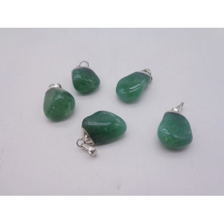 0563QV016 13  CIONDOLO GRANDE QUARZO VERDE