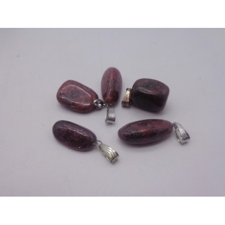 0563RE016 22  CIONDOLO GRANDE RODONITE