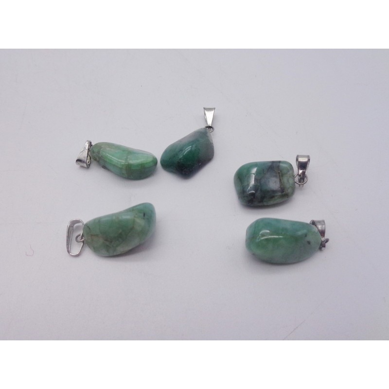 0563SM016 39  CIONDOLO GRANDE SMERALDO