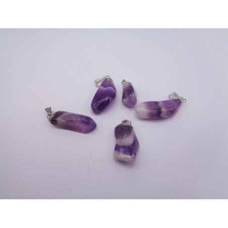 0564AF016 3  CIONDOLO AMETISTA CHEVRON