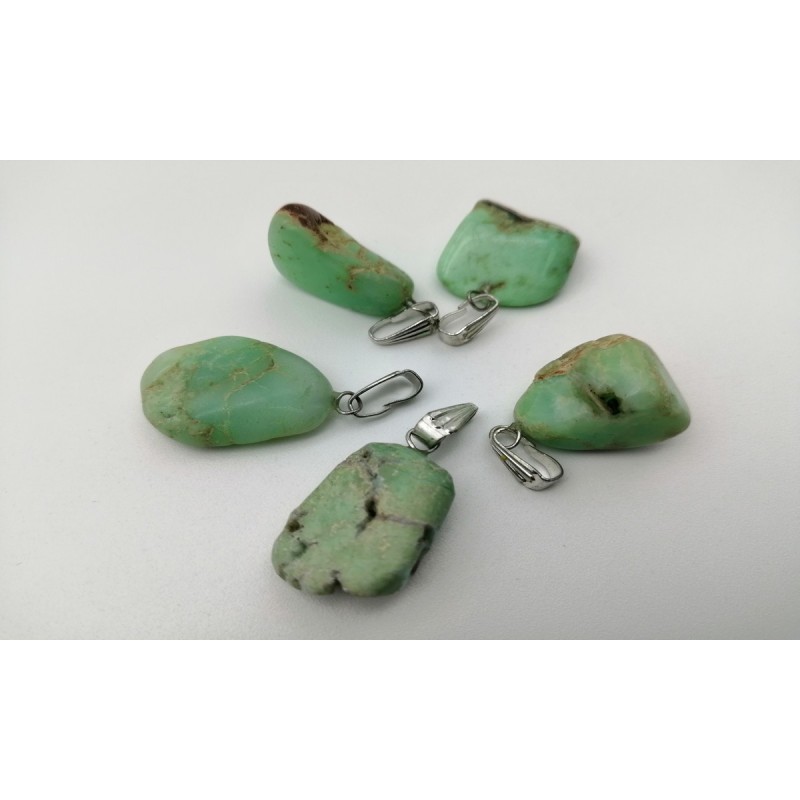 0564CP016 6  CIONDOLO CRISOPRASIO