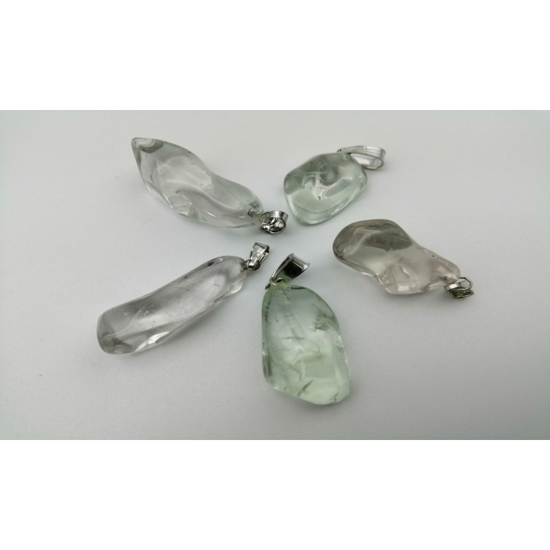 0564PS016 4  CIONDOLO PRASIOLITE