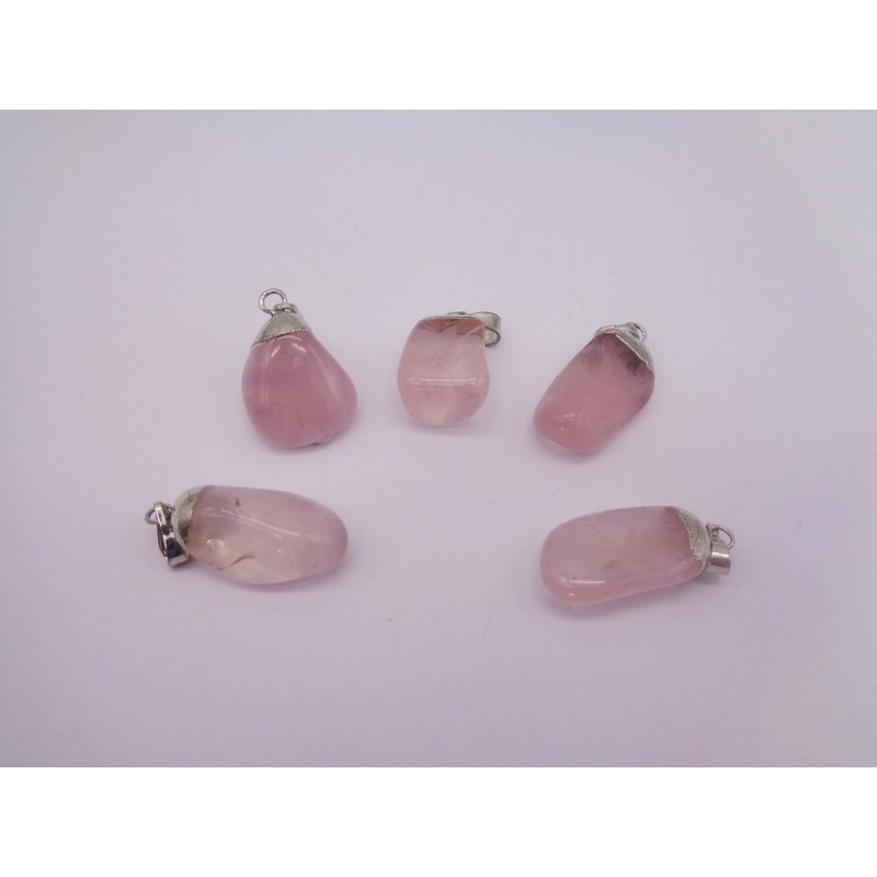 0564QR016 33  CIONDOLO QUARZO ROSA