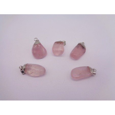 0564QR016 33  CIONDOLO QUARZO ROSA