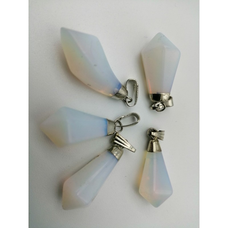 0565OP016 2  CIONDOLO A PUNTA OPALITE