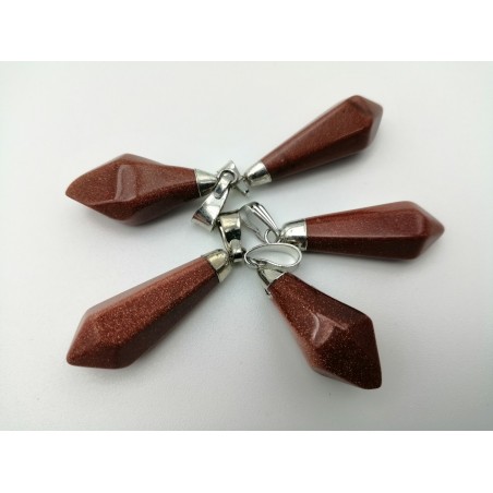 0565PO016 6  CIONDOLO A PUNTA PIETRA SOLE ORO