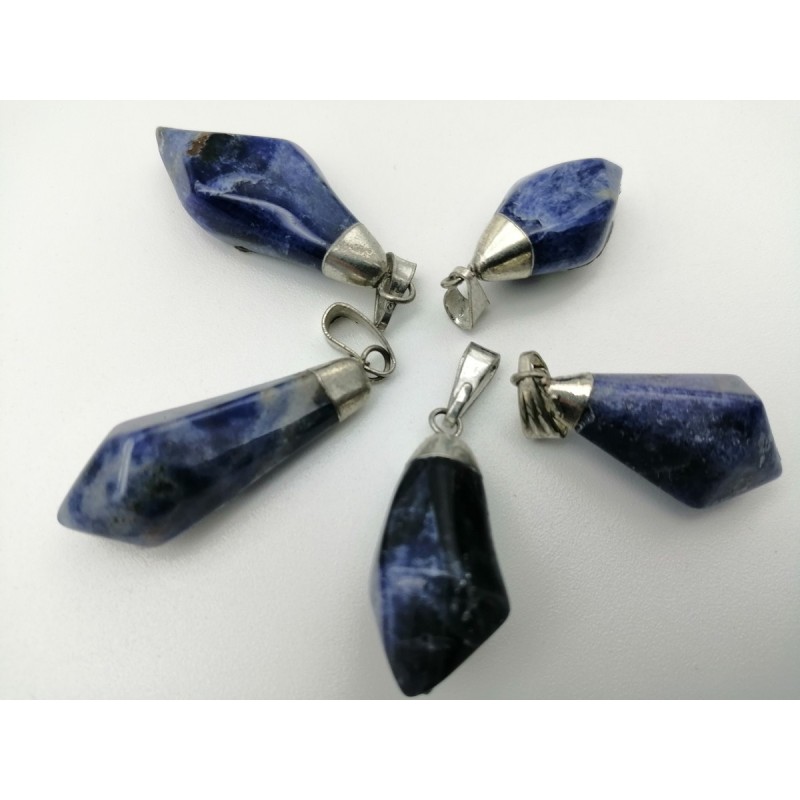 0565SD016 4  CIONDOLO A PUNTA SODALITE