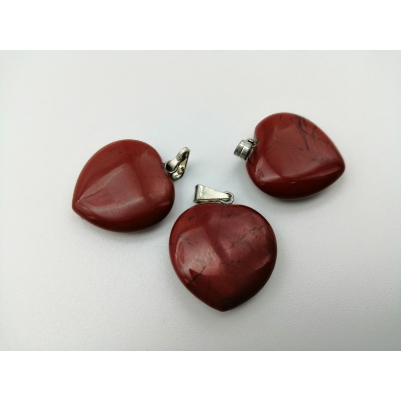 0566DR016 2  CIONDOLO CUORE PICCOLO DIASPRO